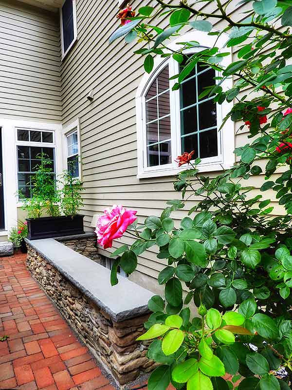 stone and brick walkway