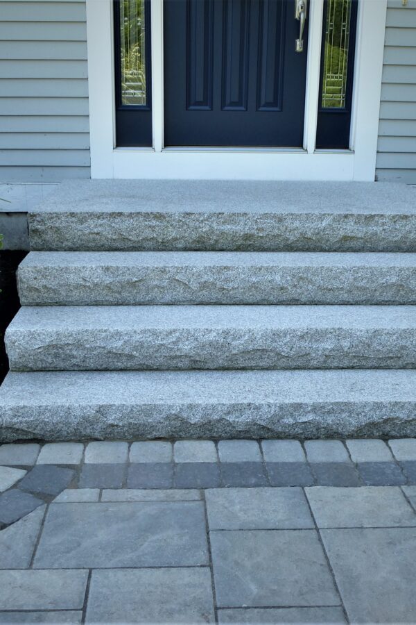 front granite steps and walkway