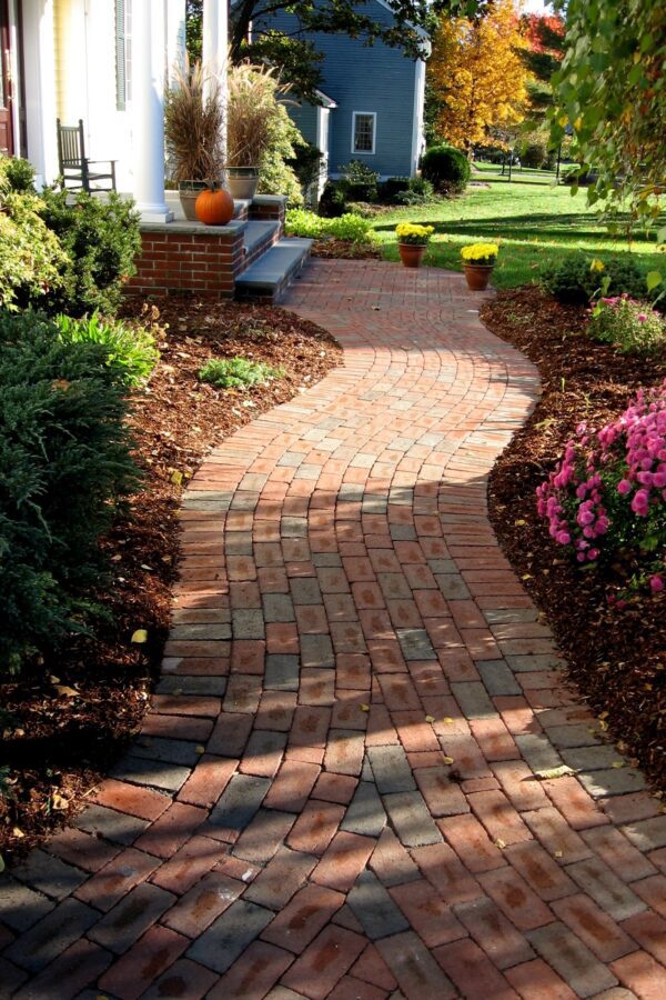 front house brick walkway